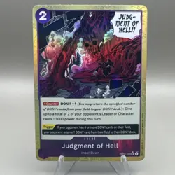 Judgment of Hell OP02-089 Rare Textured Foil PRB01 The Best One Piece - Image 1