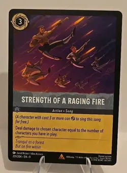 Strength of a Raging Fire 201/204 Disney's Lorcana Fabled Regular - Image 1
