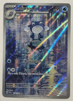 Poliwhirl Illustration Rare English Pokemon TCG Scarlet Violet 151 Card 176/165 - Image 1