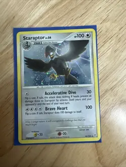 Pokemon TCG Staraptor Holo Rare Card Diamond & Pearl Set 16/130 NM - Image 1