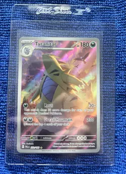 Pokemon TCG Scarlet & Violet Paldea Evolved Tyranitar Holo Card 222/193 Full Art - Image 1