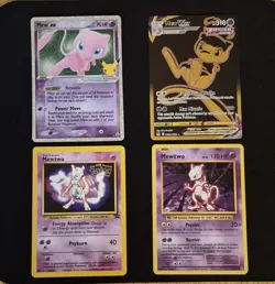 Lot of 2 Mewtwo / 2 Mew Pokemon Cards -promo - Cracked Ice - Celebrations #401 - Image 1