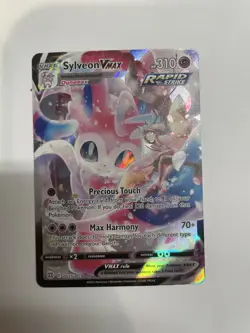 Pokemon Sylveon VMAX Ultra Rare Full Art Holo TG15/TG30 Brilliant Stars Card - Image 1