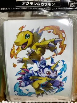 Digimon Card Game Official Sleeves Agumon Gabumon 60pcs Bandai Japan - Image 2