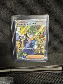 Pokemon TCG Surging Sparks Clement’s Quick Wit 229/191 NM Card Ultra Rare - Image 1