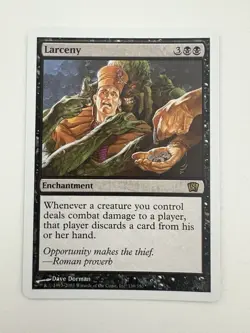 Larceny MTG Magic the Gathering Card NM Near Mint 8ED - Image 1
