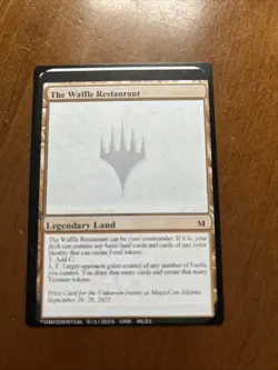 The Waffle Restaurant Gavin Verhey Un-Known Event Playtest Sticker card! - Image 1