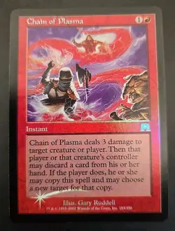 Chain of Plasma Onslaught MTG Foil Near Mint - Image 1