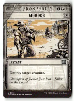 Murder 16 Outlaws of Thunder Junction: Breaking News Magic: The Gathering NM - Image 1