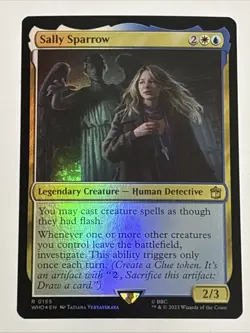 MTG Universes Beyond: Doctor Who Sally Sparrow Foil 0155 NM Rare - Image 1