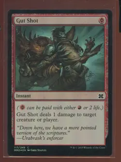 Gut Shot Common Foil Ex/LP Modern Masters 2015 MM2 Magic the Gathering MTG - Image 1
