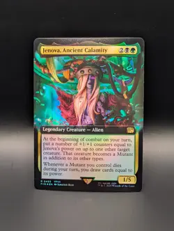 MTG - Jenova, Ancient Calamity - FOIL EXTENDED ART - FIN #493 - Rare - Image 1