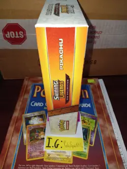 Pokemon 2017 Shining Legends Pikachu Pin Collection Box Sealed Slightly Wore - Image 4