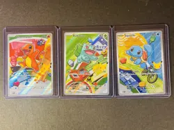 Pokemon First Partner Illustration Collection Series 1 Kanto Promos 3 Card Lot - Image 1