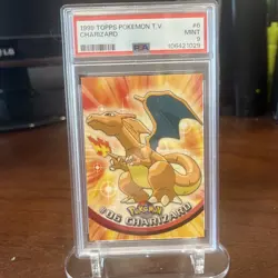 1999 Topps Pokemon T.v. Charizard #6 PSA 9 - Image 1