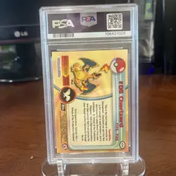 1999 Topps Pokemon T.v. Charizard #6 PSA 9 - Image 2