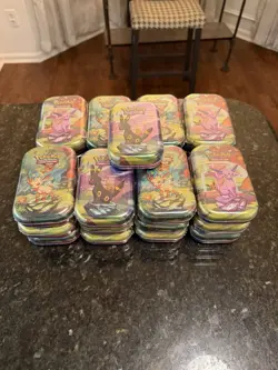 Pokemon Mini Tin Prismatic Evolutions Sealed - (Lot of 25) - Image 2