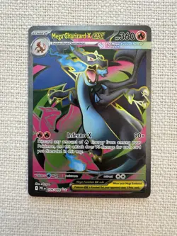 Pokemon Mega Charizard X ex Ultra Rare Full Art Phantasmal Flames 109/094 NM - Image 1