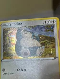 POKEMON SNORLAX 141/192 RARE COSMOS HOLOFOIL REBEL CLASH MP CARD - Image 3