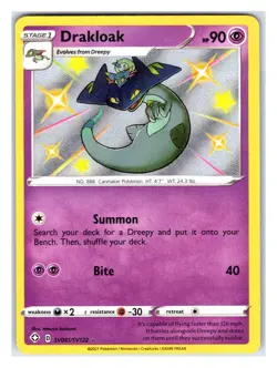 Pokemon TCG - Drakloak - Shining Fates: Shiny Vault SV061/SV122 Shiny Holo Rare - Image 1