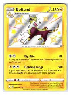 Pokemon TCG - Boltund - Shining Fates: Shiny Vault SV040/SV122 Shiny Holo Rare H - Image 1