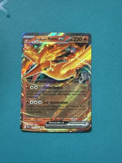 Pokemon Team Rocket's Moltres ex 031/182 SV10: Destined Rivals Double Rare NM - Image 1