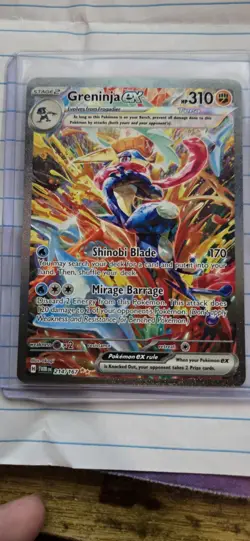 Pokemon Greninja EX Twilight Masquerade Special Illustration #214/167 Holo - Image 1