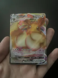 Pokemon TCG Eevee VMAX SWSH087 Black Star Promo *Error Crimped* - Image 3