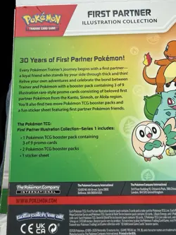 (4) New! 2026 Pokemon First Partner Illustration Collection Series 1 Boxes - Image 2