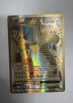 2016 POKEMON XY EVOLUTIONS #106/108 DRAGONITE EX FULL ART ULTRA RARE - Image 1