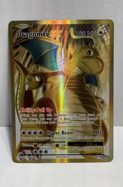 2016 POKEMON XY EVOLUTIONS #106/108 DRAGONITE EX FULL ART ULTRA RARE - Image 2