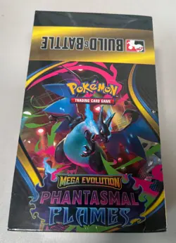 Pokemon TCG ME02 Phantasmal Flames BUILD AND BATTLE DISPLAY BOX 10 ct Sealed - Image 1