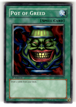 Pot of Greed SD3-EN019 1st Edition Common Structure Deck: Blaze of Destruction L - Image 1