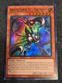 Arcana Force XV - The Fiend - Super Rare 1st Edition MZMI-EN015 - NM - YuGiOh - Image 1