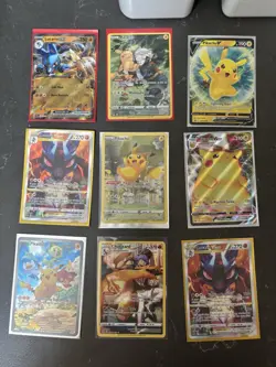 Pokemon Card Lot Full Art NM Pikachu Charizard - Image 1