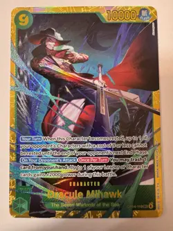 2025 One Piece OP14 English Dracule Mihawk OP14-119 SEC Secret Rare Full Art - Image 1
