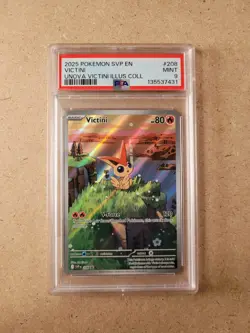 Victini #208 Unova Illustration Collection Promo PSA 9 - 2025 Pokemon - Image 1