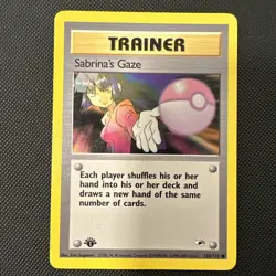 Pokemon TCG Sabrina's Gaze Gym Heroes 125/132 Regular 1st Edition Common MP/HP - Image 1