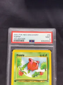 Pokemon Cards: 1st Edition Neo Destiny Common: Hoppip 55/105: PSA 9 - Image 3
