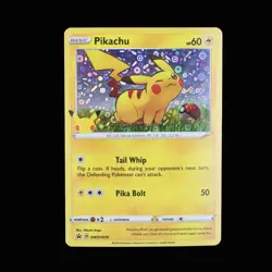 Pokemon TCG PIKACHU SWSH039 General Mills 25th Anniversary Holo Card 2020 NM - Image 1