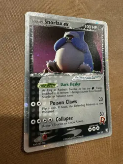 Pokemon Rocket's Snorlax ex 104/109 EX Team Rocket Returns Ultra Rare Holo 2004 - Image 1
