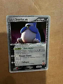 Pokemon Rocket's Snorlax ex 104/109 EX Team Rocket Returns Ultra Rare Holo 2004 - Image 3