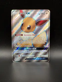 Pokemon TCG Eevee GX SM242 Black Star Promo Full Art Ultra Rare NM Condition - Image 1