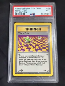Pokemon: Gym Challenge 1st Edition Common: Warp Point 126/132 PSA 9 - Image 1