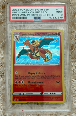 Pokemon Charizard SWSH075 PSA 9 MINT - Image 1