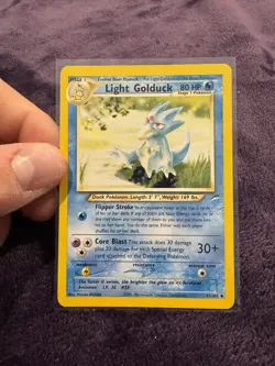 Pokemon Card - Light Golduck Neo Destiny 47/105 Uncommon Vintage Tcg LP - Image 1