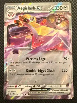 Aegislash EX 135/182 - Holo Double Rare S & V Paradox Rift - Pokemon Card - Image 1