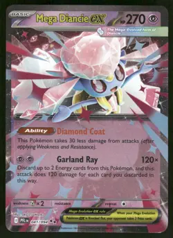 Pokemon Cards Mega Diancie ex 041/094 Phantasmal Flames Double Rare NM - Image 1