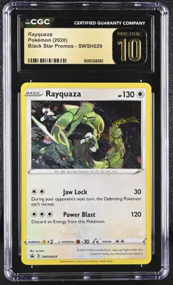 CGC 10 Pristine Rayquaza Swsh029 Pokemon Black Star Promos - Image 1