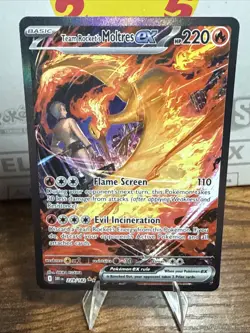 Pokemon TCG Team Rockets Moltres 229/182 Just Pulled Pack Fresh Nm Near Mint - Image 1